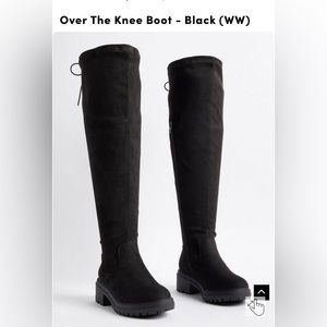 BRAND NEW TORRID OVER THE KNEE BOOT-BLACK WW
